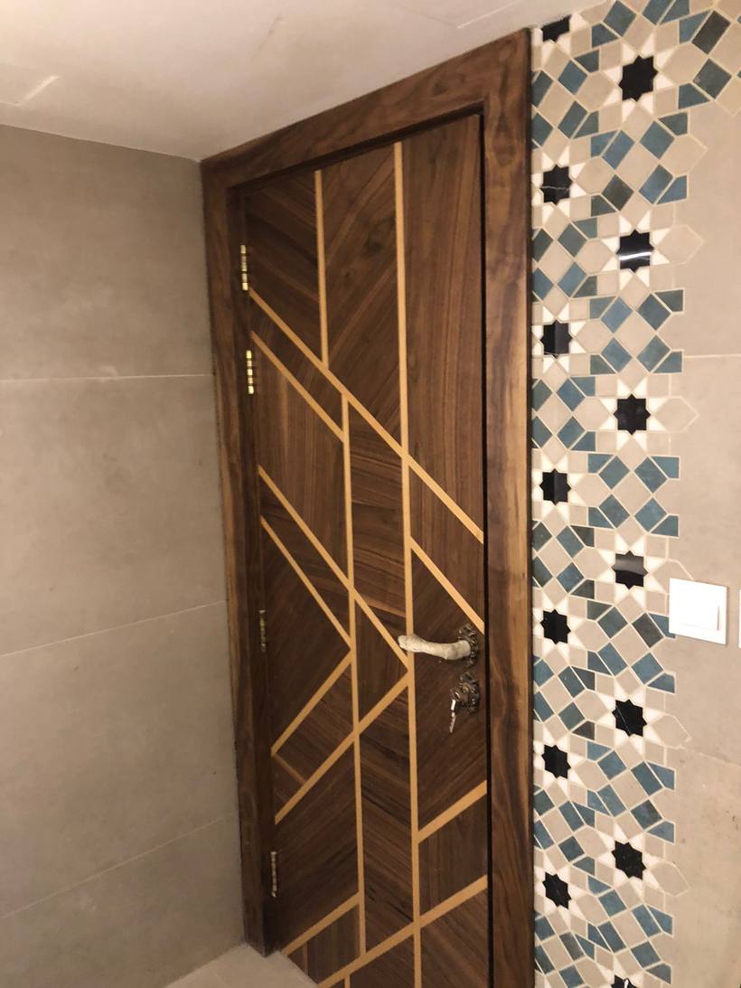 Brass-Inlay Doors